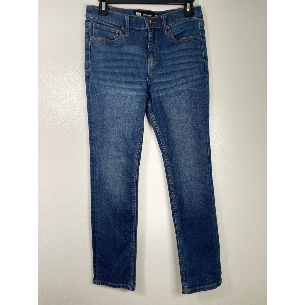 RSQ Jeans Boys Super Skinny Medium Wash Denim Blue Jeans Size 16 Style 349419